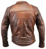 Classic Diamond Vintage Biker Jacket - Image 2