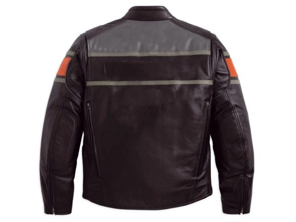 Exclusive Mens Rumble Motorcycle Genuine Leather Jacket - Image 2