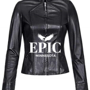G Style LADIES LEATHER JACKET Black