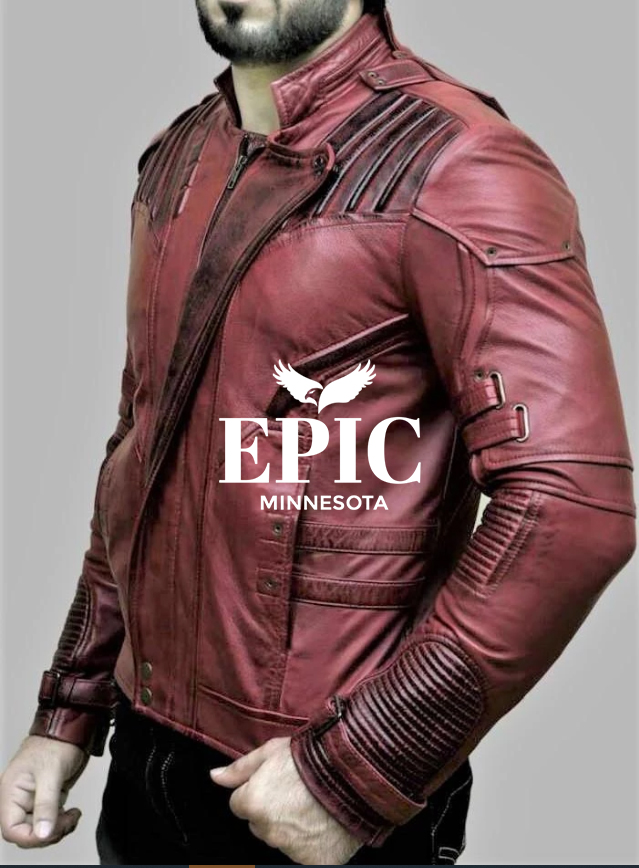 GUARDIANS OF THE GALAXY STAR LORD LEATHER JACKET - Image 3