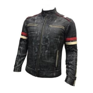 Raw Vintage Distressed Cafe Racer Jacket